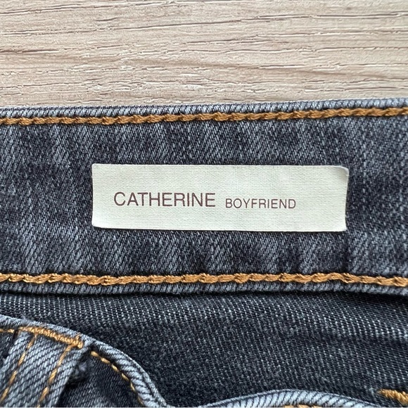 Kut From The Kloth Jeans Catherine Boyfriend Distressed Stretch Washed Black 16 - Picture 10 of 13
